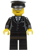 LEGO cty0172 Suit Black, Black Hat, Silver Sunglasses - Airport Limo Driver