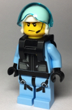 LEGO cty0995 Sky Police - Jet Pilot with Neck Bracket (for Jetpack)
