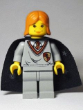 LEGO hp030 Ginny Weasley, Gryffindor Shield Torso, Light Gray Legs, Black Cape with Stars
