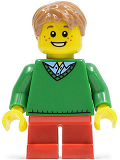 LEGO twn242 Boy, Crew Neck Sweater, Red Short Legs (10247)